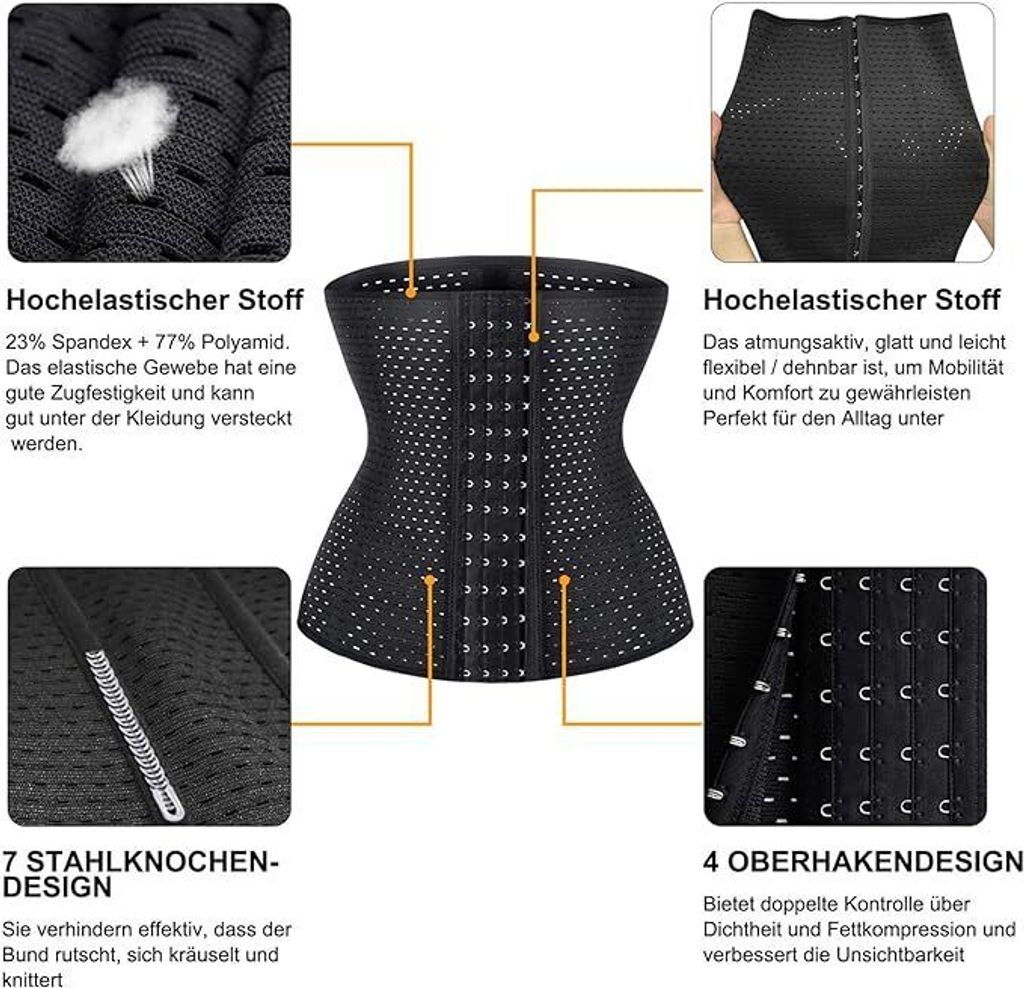 Iiffii Korsett Für Damen Taillenformer Strong Cors Produktbild-Vorschau 9