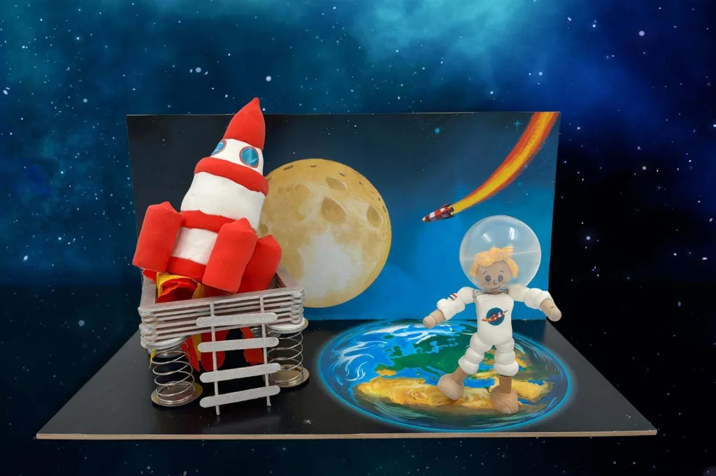 Kit créatif spatial Les petits astronautes avec guide d'André Kuipers