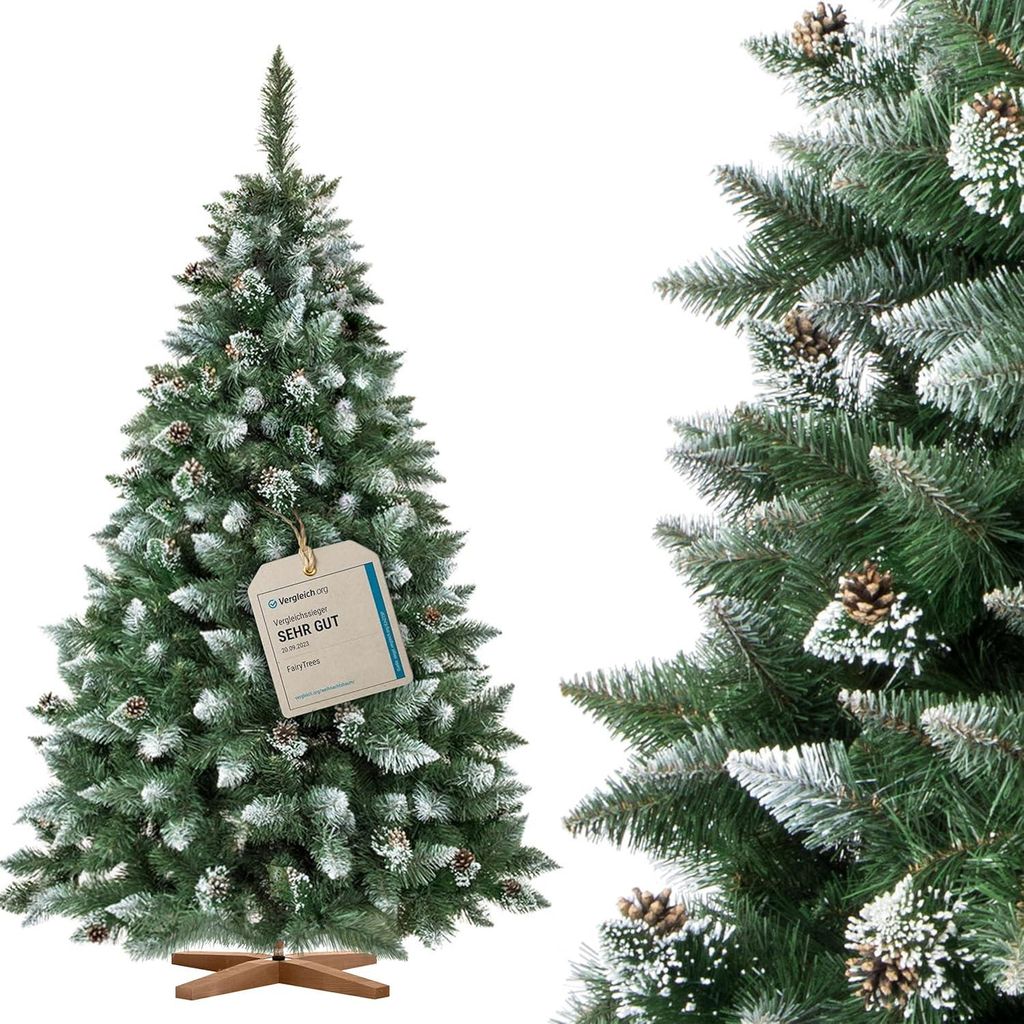 FairyTrees árbol de Navidad Artificial 180cm Pino con el Imagen del producto 