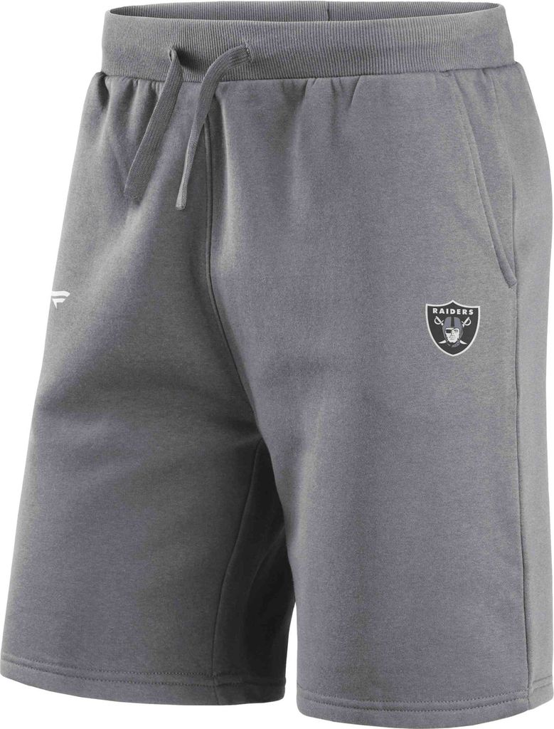 Fanatics - NFL Las Vegas Raiders Primary Logo Fleece Shorts : Grau XXL Farbe: Grau Größe: XXL