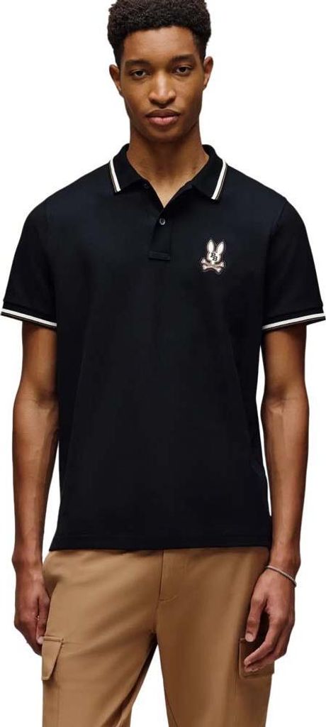 Psycho Bunny Wade Poloshirt Schwarz L Herren Schwarz L
