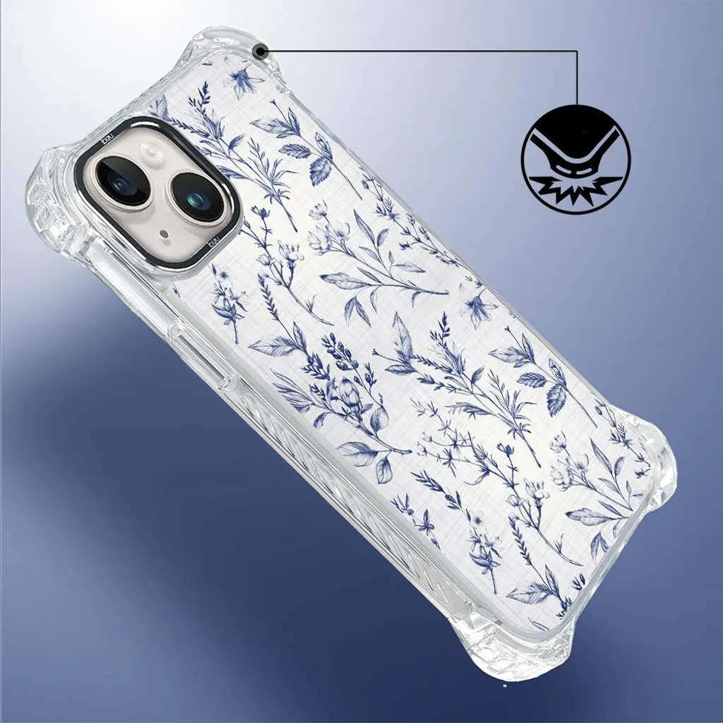 Coque de protection iPhone 14 Plus antichoc aimantée fleurs