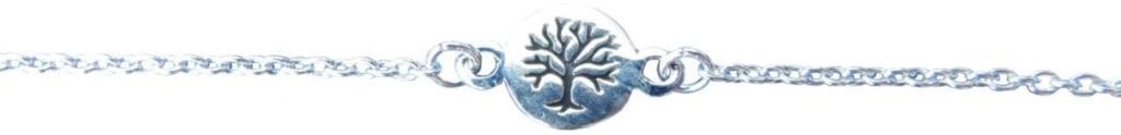 Armband "Baum des Lebens" 0,7cm Silber 925 mit 20cm Silberkette