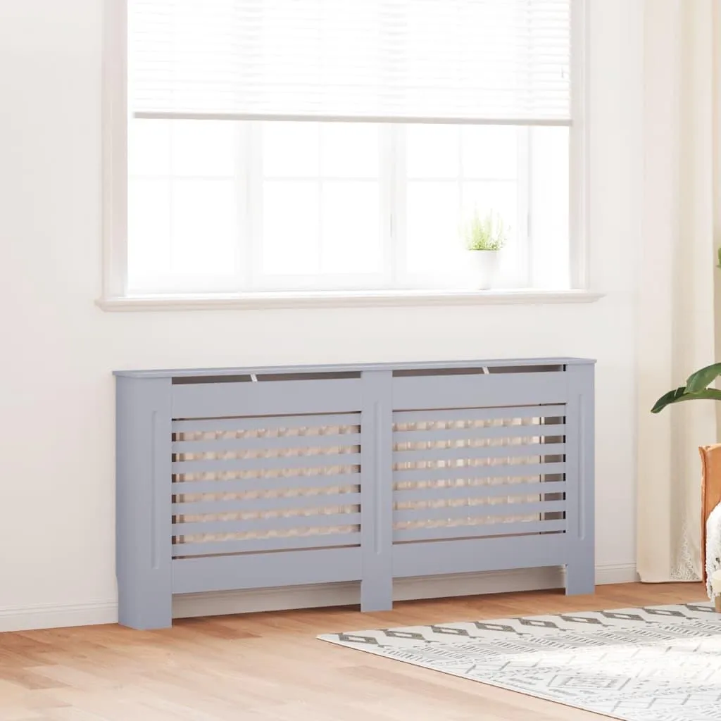 vidaXL Habillage de Radiateur Anthracite 172 cm en MDF Design Moderne