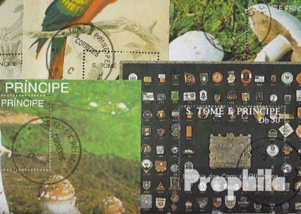 Briefmarken Sao Tome e Principe 5 verschiedene Blöcke