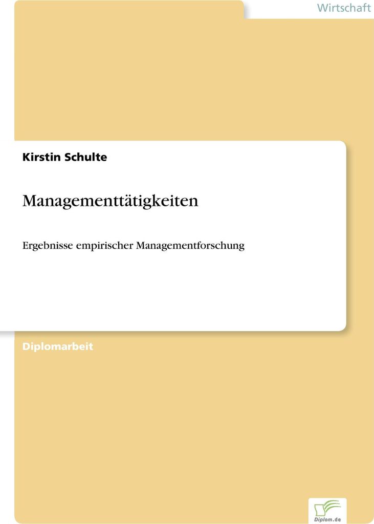 Managementtätigkeiten