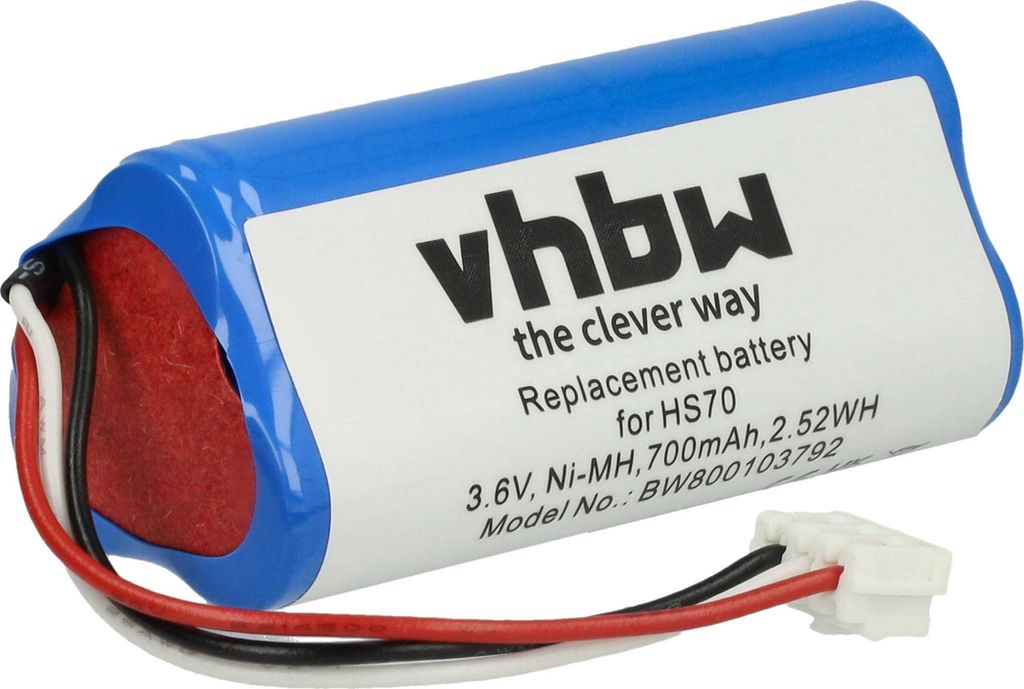 vhbw Akku kompatibel mit Wella Xpert HS70 Haarschneider Haarschneidemaschine (700 mAh, 3,6 V, NiMH)