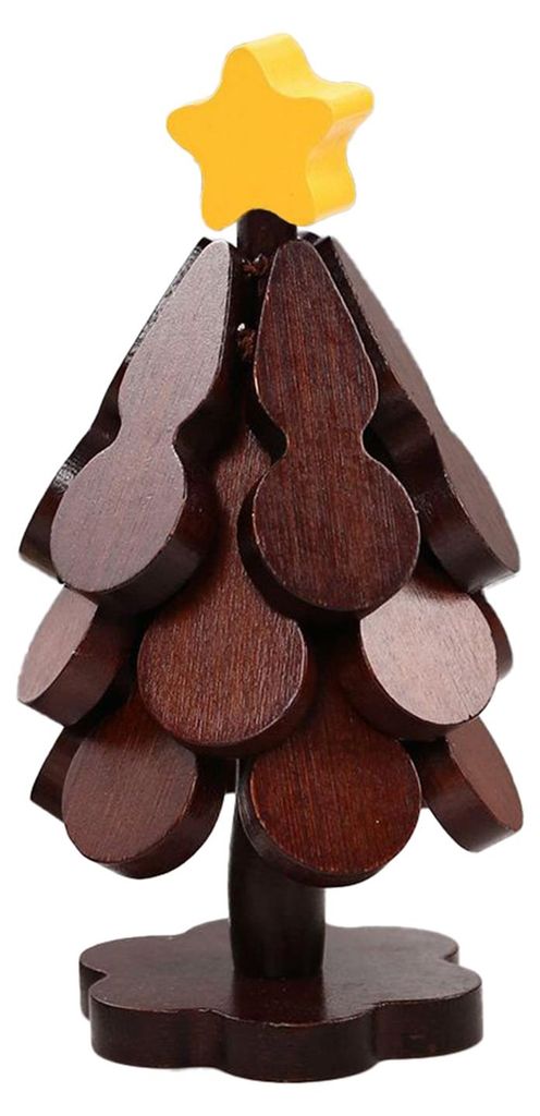 Set faltbarer Untersetzer aus Holz in Baumform, hitzebeständig, dekorativ, ideal für Küche und Restaurant