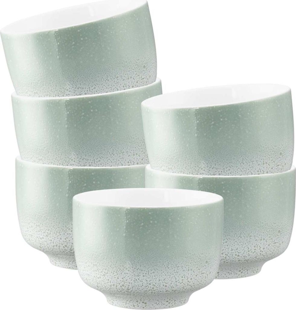 Seltmann Weiden Sento Home Aura mint Milchkaffeeobertasse 0,35 l ohne Henkel 6er Set