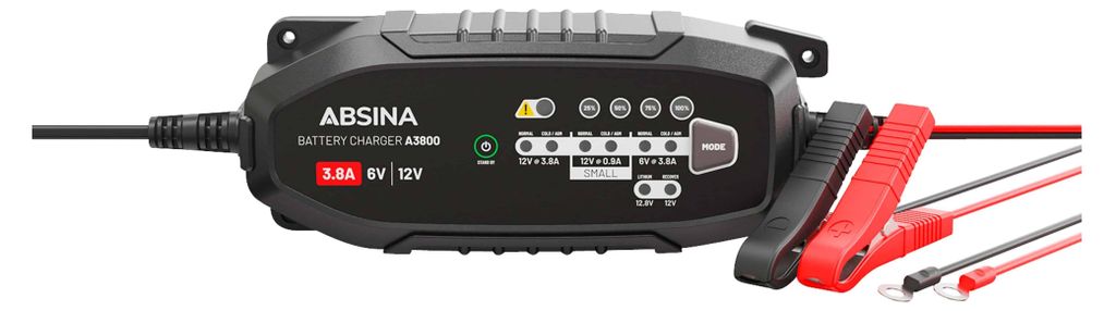 ABSINA Ladegerät A3800, 6/12 V, 3,8 A