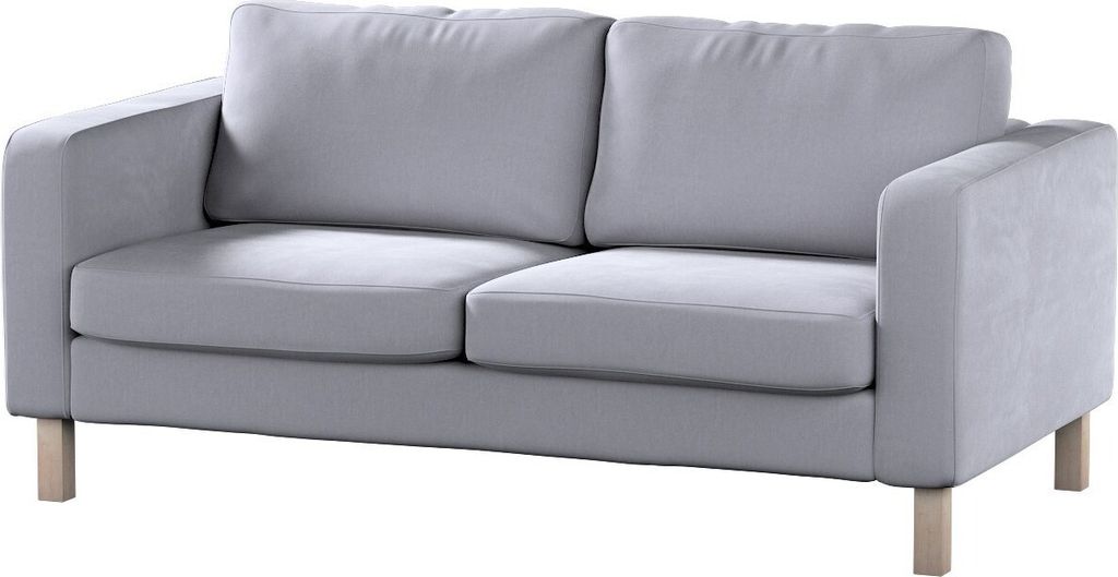 Dekoria Bezug für Karlstad 2-Sitzer Sofa nicht ausklappbar, grau, Sofahusse, Karlstad 2-Sitzer