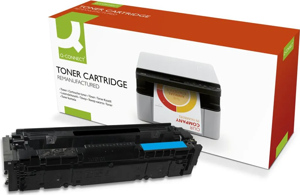 Toner Cyan K18891QC Q-Connect pour Impression de Rapports et Graphiques