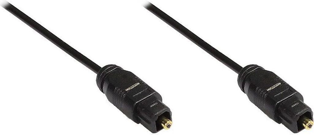 Anschlusskabel Toslink Stecker an Stecker, Ø 2,2mm, schwarz, 1m, Good Connections