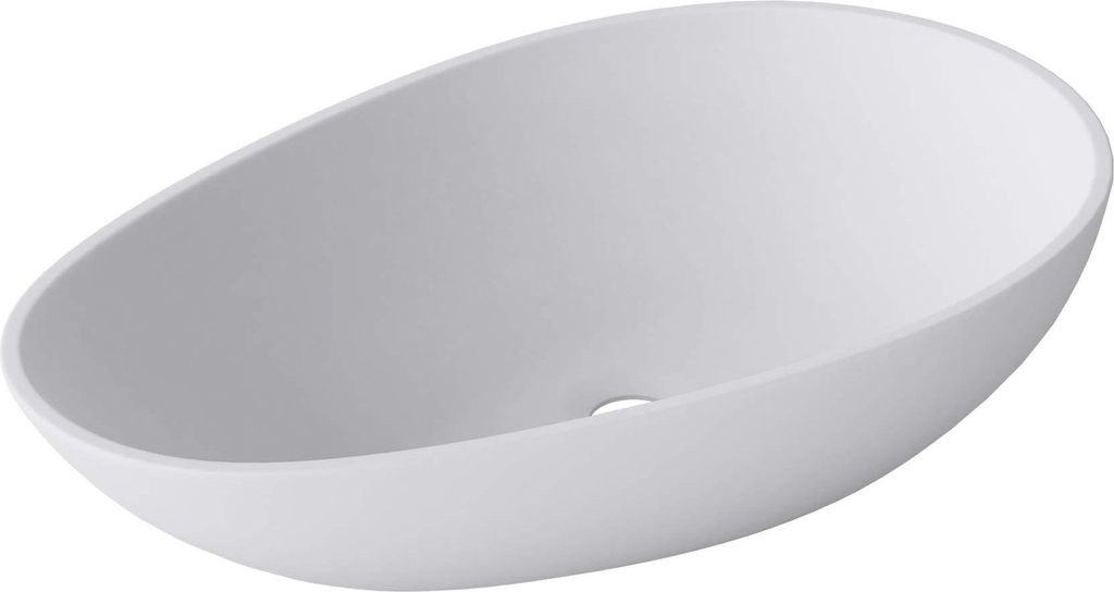doporro Lavabo da Appoggio, Lavandino Bagno 59.8x36x14cm, Immagine del prodotto 