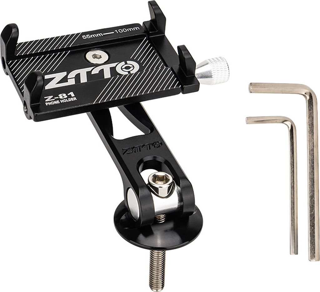 ZTTO Fahrrad-Handyhalter, Anti-Shake-Halterung, verstellbarer Handyhalter aus Titanlegierung, geeignet für Modelle mit einer Breite von 5–10 cm
