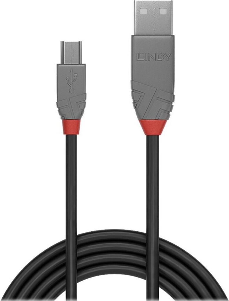 Lindy Anthra Line - USB-Kabel - USB (M) bis Mini-USB, Typ B Obrázok produktu 