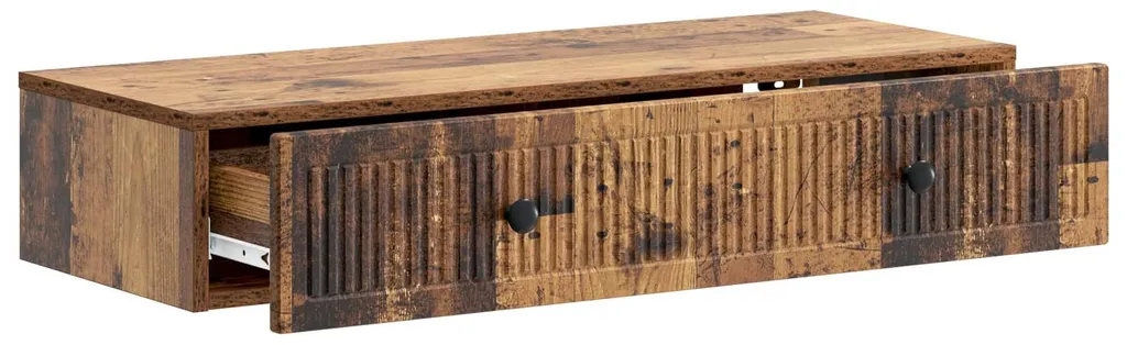 Table d'appoint murale pour entrée étroite console en bois de récup
