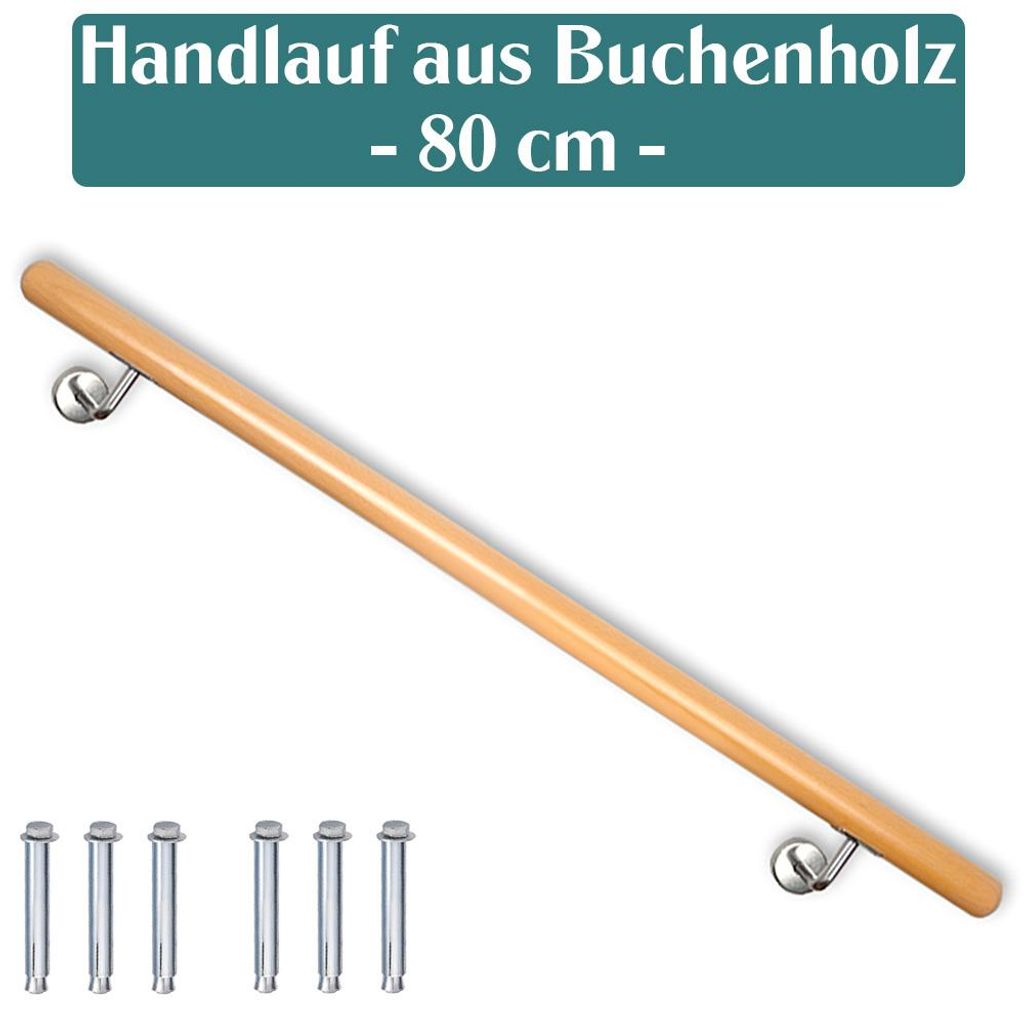 Buche Holz Handlauf Treppengeländer Geländer für Treppe Produktbild 