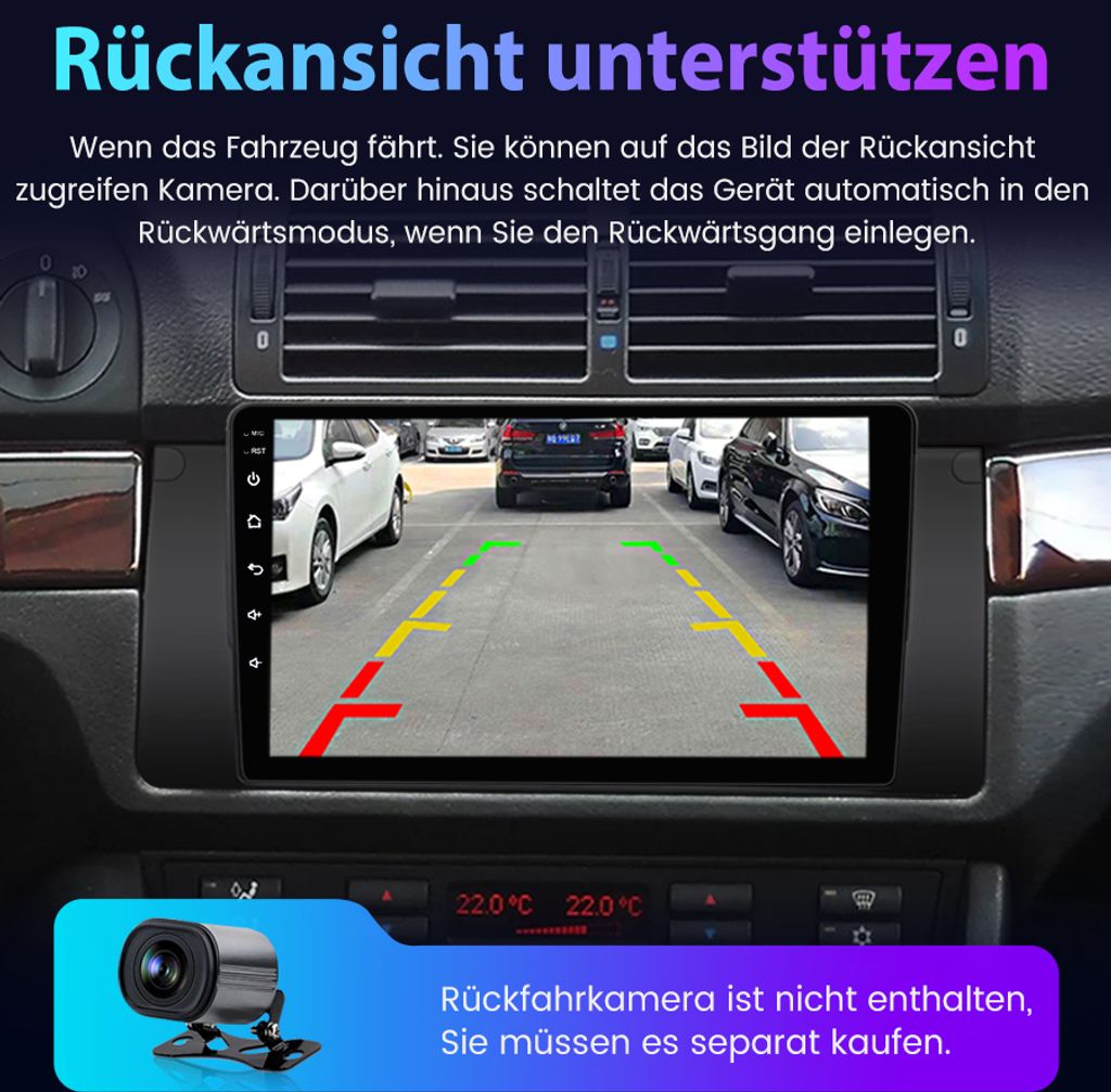 9 "Android13 Autorádio pre BMW E39 radu 5 GPS Navi BT WIFI Obrázok produktu 8