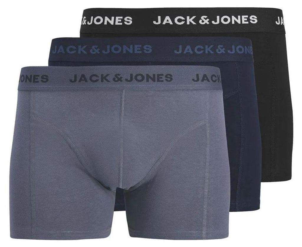 Jack & Jones Jeremiah Solid Trunks Boxershorts 3 Einheiten Mehrfarbig L Mann Mehrfarbig L