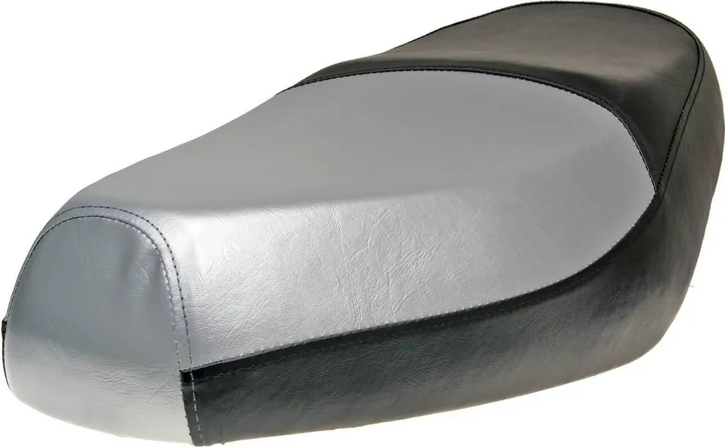 Selle Scooter GY6 50ccm 139QMB Design Bicolore Noir Argent Résistant