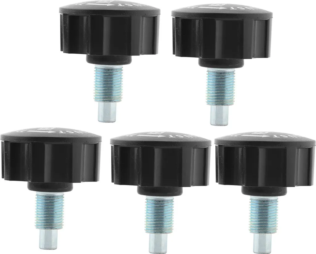 Keenso Tirare Pin Molla Spilli 5pcs 50x45mm M16 Fitness Tirare Pin Manopola Rilascio Manico in Cartone Sintetico Esercizio Accessorio di Ricambio(Giallo