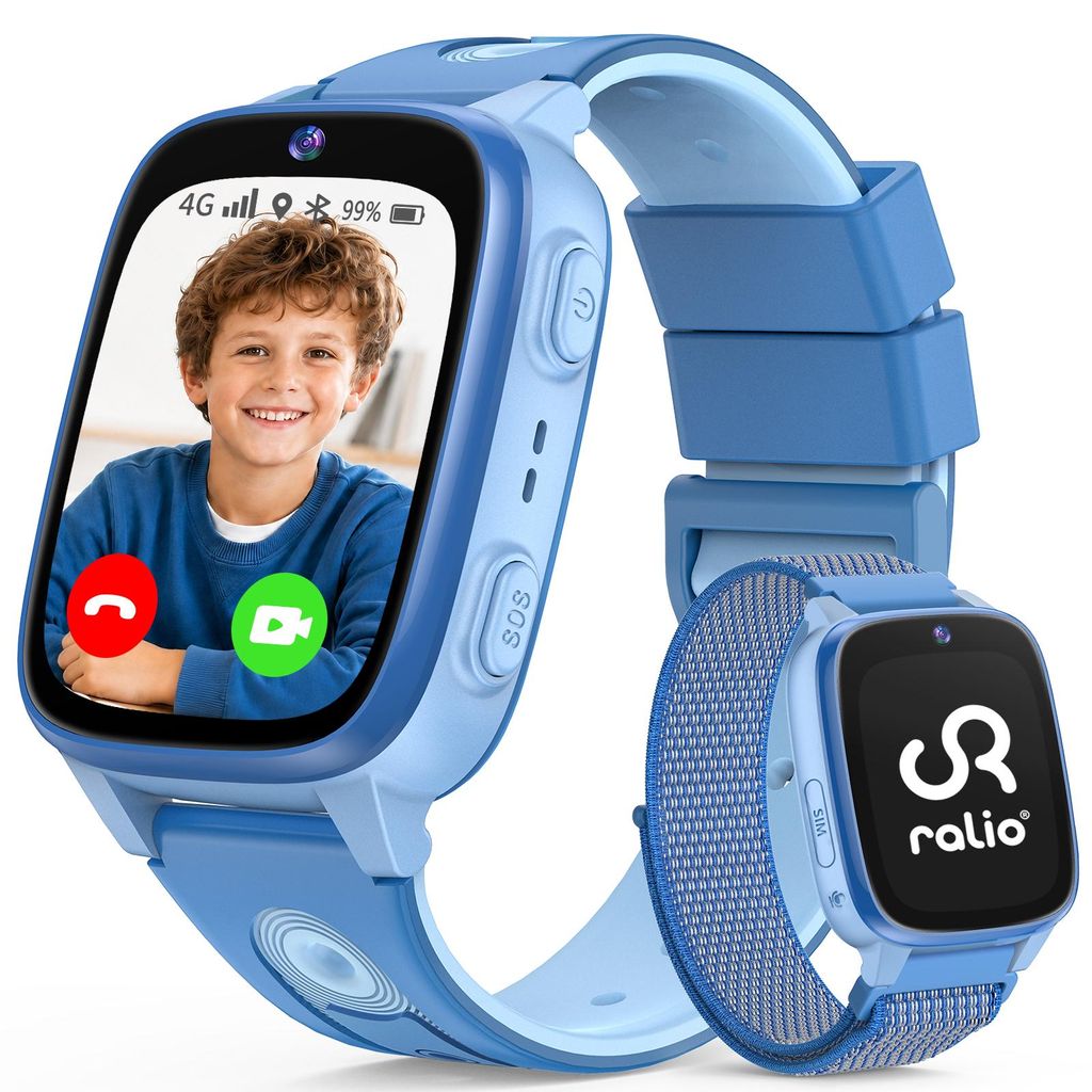 Ralio R5 Go 4G Smartwatch Kinder mit SIM-Karte, Videoanrufe Produktbild 