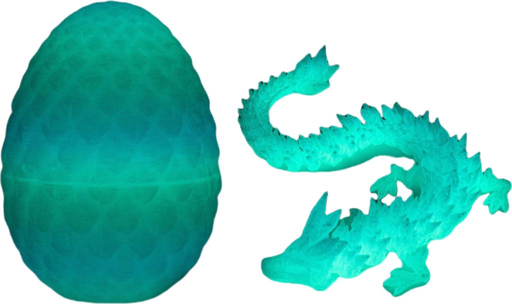 3D-gedrucktes Mini-Drachenei mit beweglichem Drachen-Fidget-Spielzeug im Ei, ideales Osterkorb-Füllmaterial, sammelbarer, flexibler Drache als Ges...