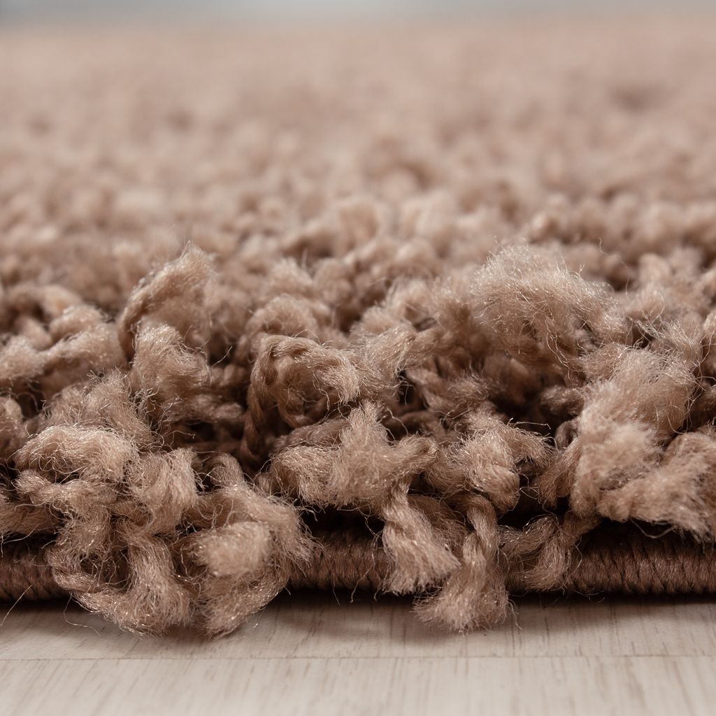 Hochflorteppich flauschig & weich – Handwäsche-geeignet, schadstoff, Anti-Rutsch, pflegeleicht für Wohnzimmer & Schlafzimmer
