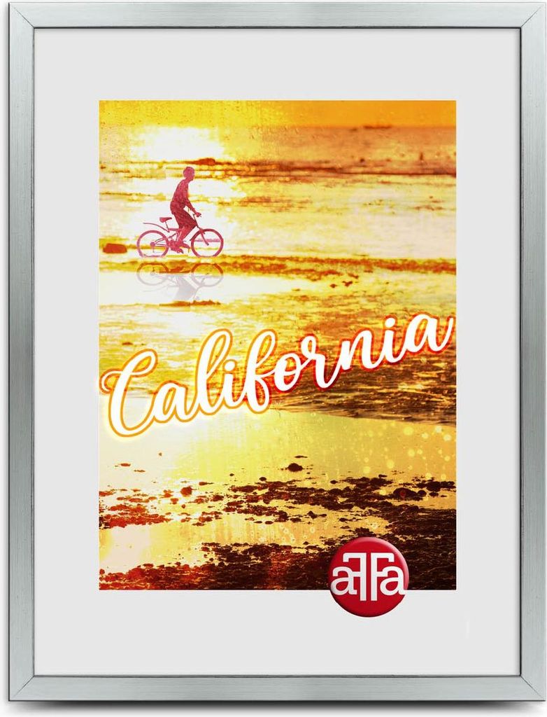 FrameFactory Bilderrahmen California 29,7x42cm Silber Acrylglas DIN A3