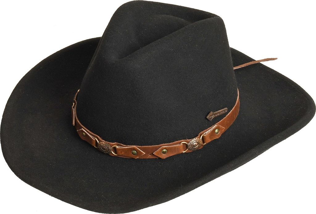 Scippis Western Bandit – 100% Wollhut mit Lederband