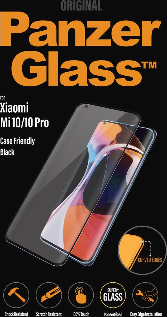 PanzerGlass Case Friendly Displayschutzfolie Schwarz Xiaomi Produktbild 1