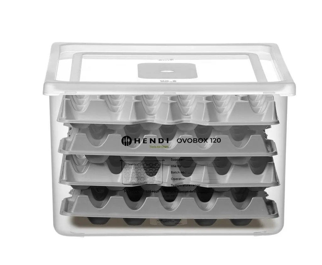 Rangement Oeufs pour Cuisine Pro HENDI OVOBOX 120 Format GN 2/3 18L