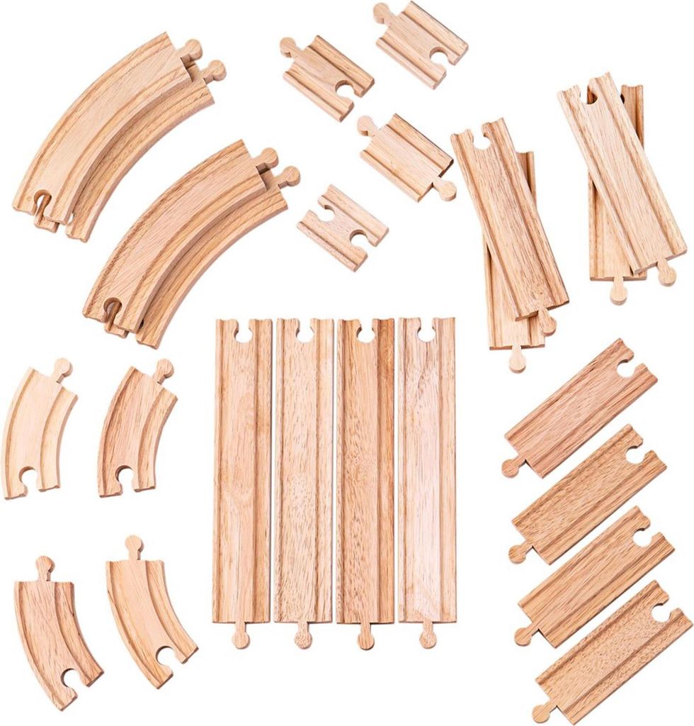 Bigjigs Rail Dřevěné koleje set 24 dílů Obrázek produktu 