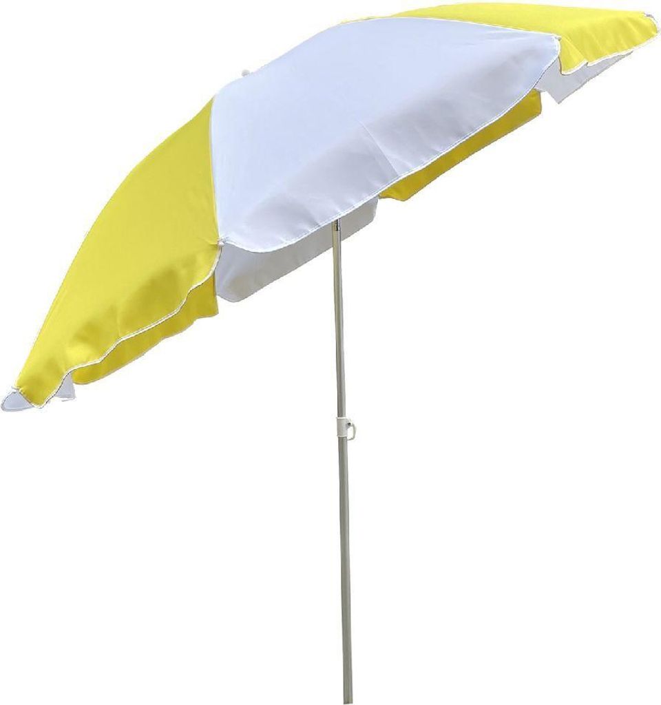 Outdoor Parasol 200 cm Geel/Wit Produktbild 