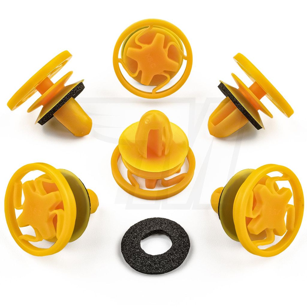 15x Universal Befestigungs Clip mit Dichtung für Türverkleidung