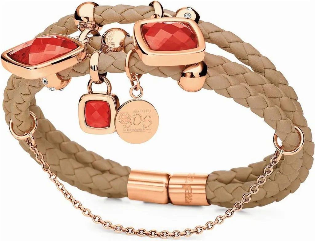 Folli Follie 3B2T018RIR Bracciale in Pelle 60mm | Must-Have Stagione