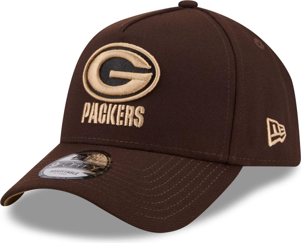 New Era 9Forty A-Frame Cap - Green Bay Packers burnt wood Produktbild 