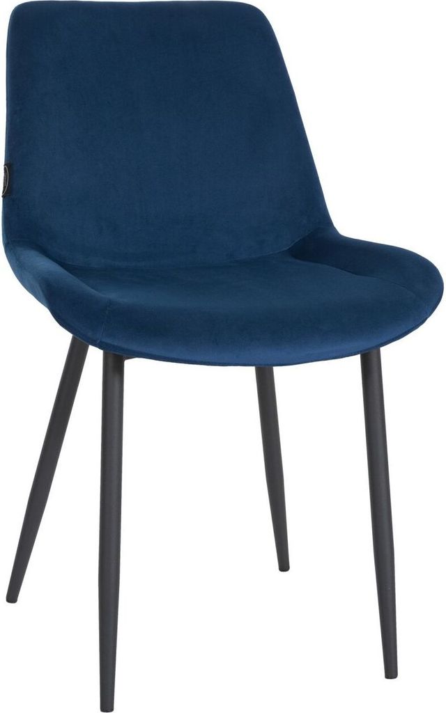 Esszimmerstuhl Victoria Samt blau