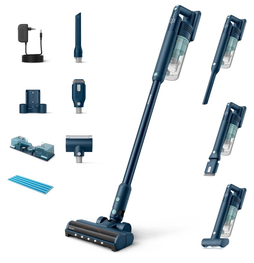 Philips Akku-Staubsauger 5000 Series Aqua, 25,2 V, Blau Produktbild 