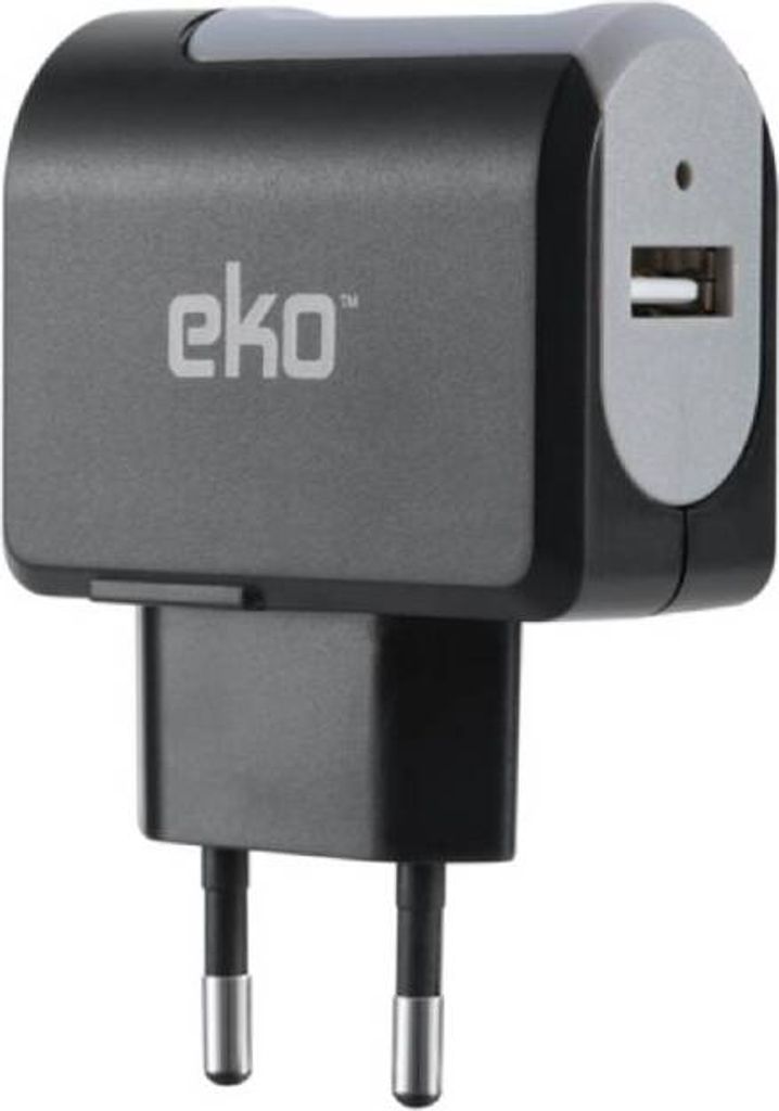 Eko, Netzladegerät USB Universal 1A, Schwarz
