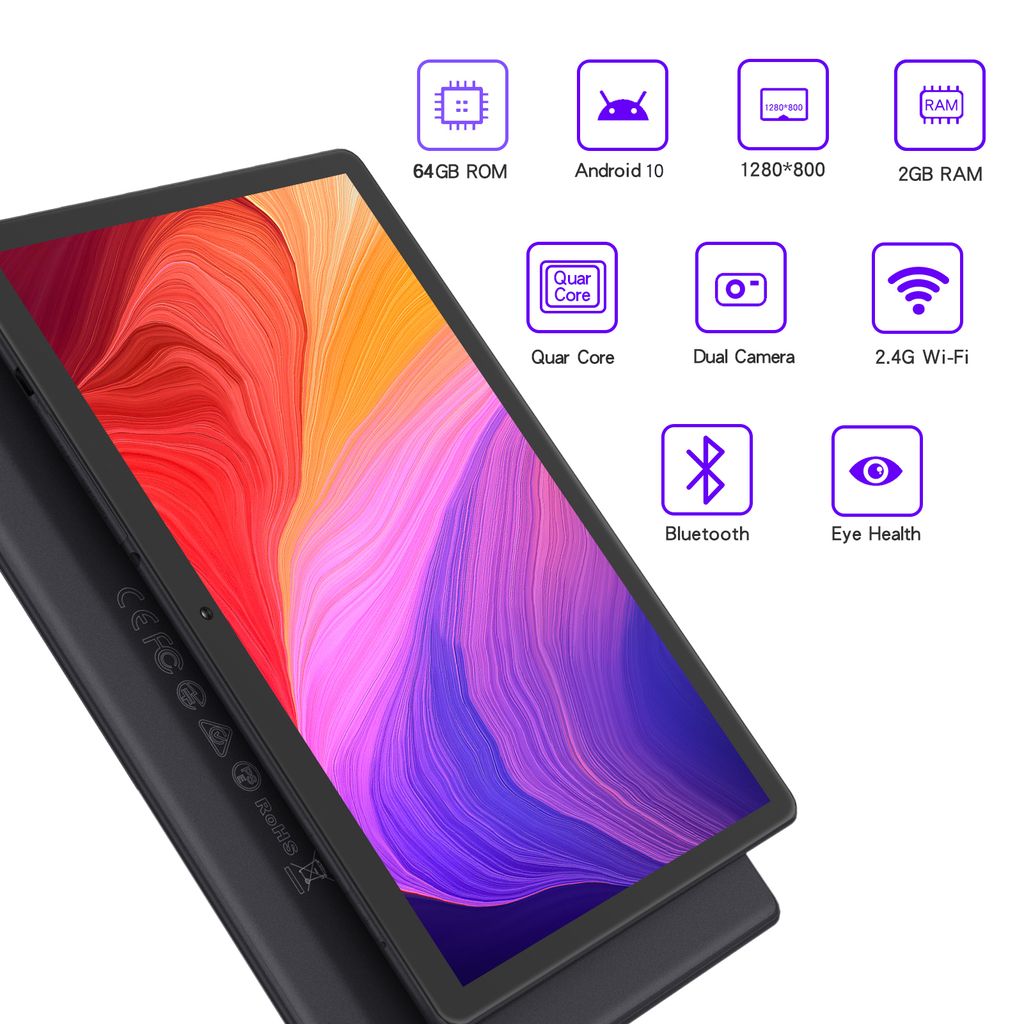 PRITOM M10 10,1 Zoll Android Tablet PC 64GB ROM Android 10 Produktbild 12