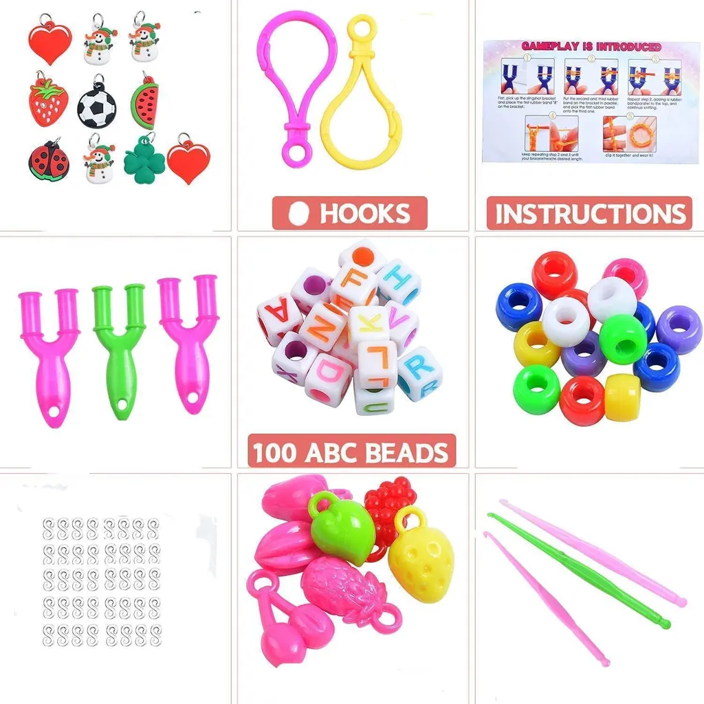 Kit de Tissage Bracelets Élastiques Loom Bands 2500pcs Idéal Cadeau Enfant