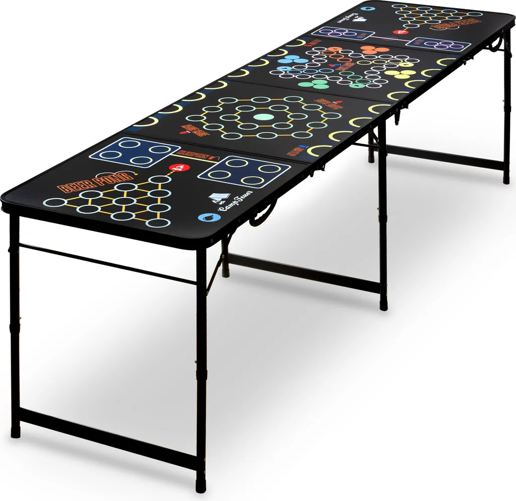 Table de Beer Pong Stable et Facile à Ranger pour Soirées Réussies