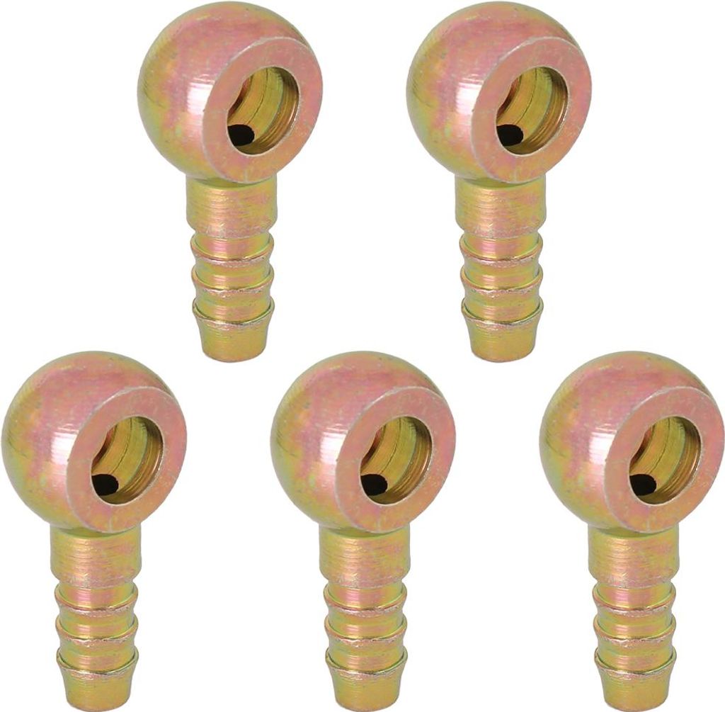5 Stk. Kraftstoffleitungsadapter 9,5mm ID Schlauchwiderhaken 10mm Ringstutzen