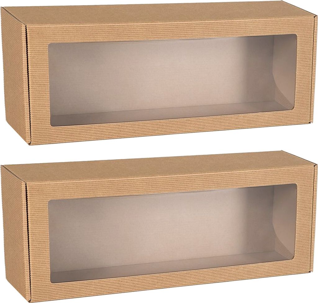 Obdélníková krabice s okénkem, dárková krabice 40x15x10 cm Obrázek produktu 1