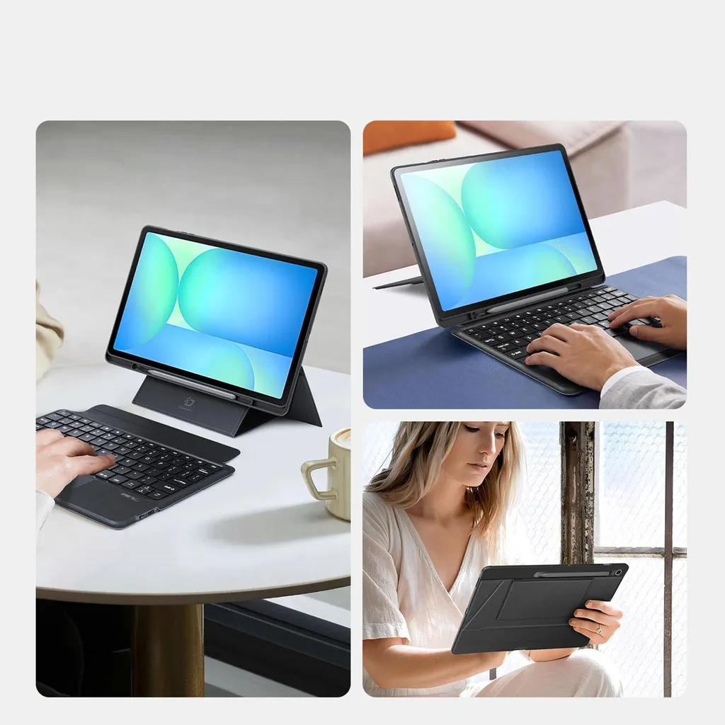 Housse avec Clavier Bluetooth pour Tablette Samsung Tab S10 FE Plus - 5