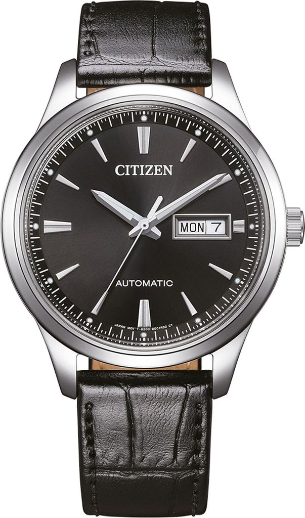 Citizen NY4058-01EE Herren-Automatikuhr mit Lederband Schwarz