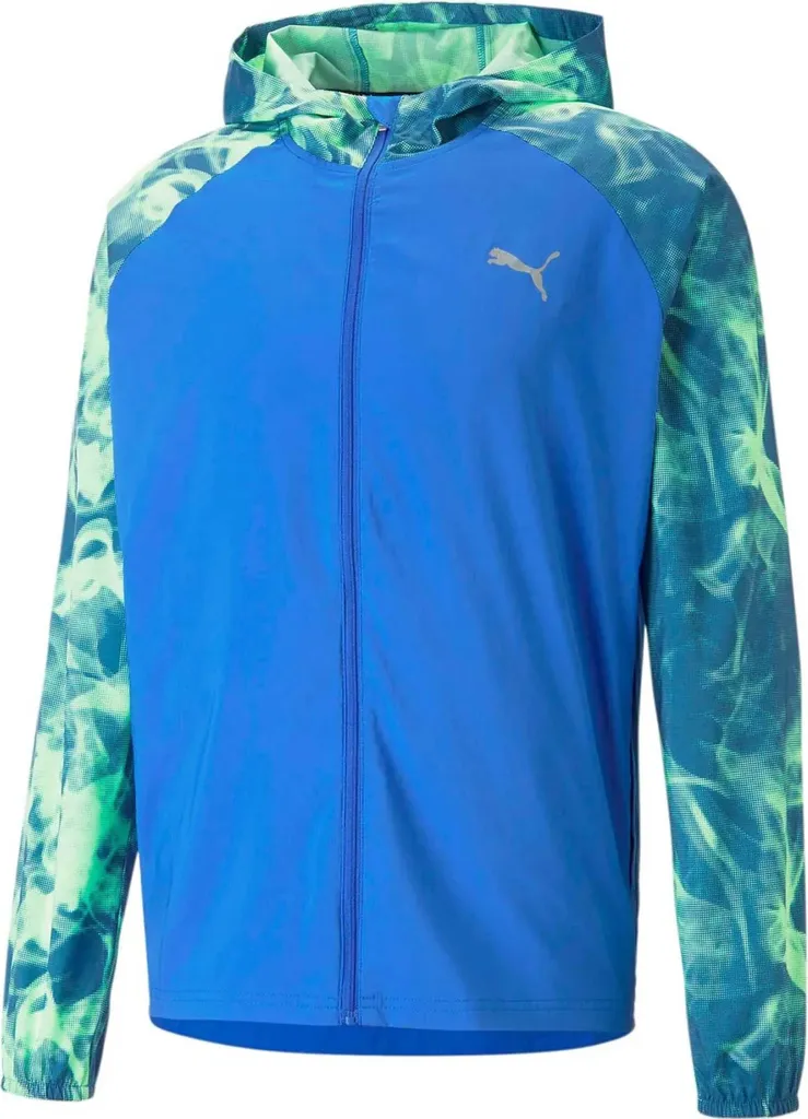 Veste de running Puma bleue taille M pour vos entraînements extérieurs