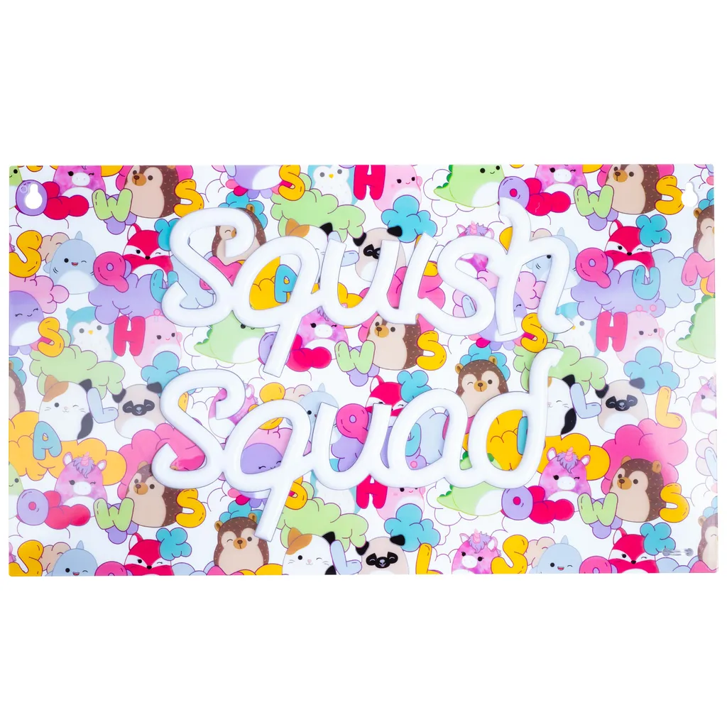 Applique Squishmallows Squish Squad LED : Finie la Peur du Noir la Nuit